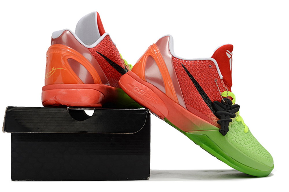 Nike Kobe 6 Red Green Grinch